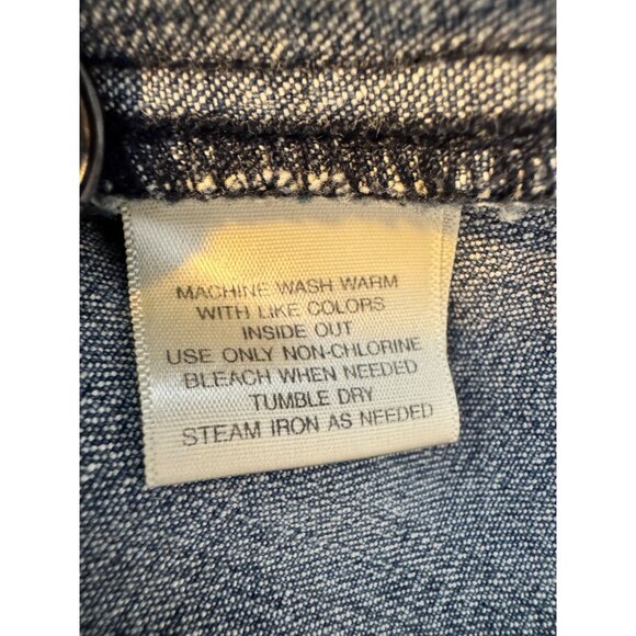 St John Bay Petite Size Large Stretch Jean Jacket EUC Dark Wash - Picture 4 of 7